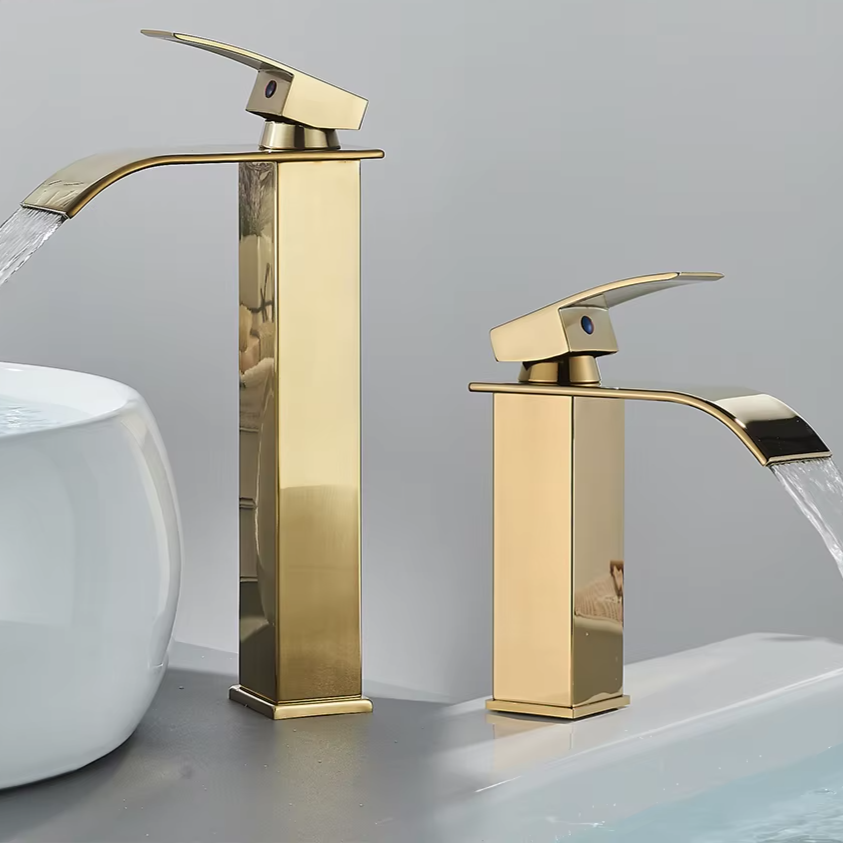 Brushed Gold Bathroom Tap Faucet
