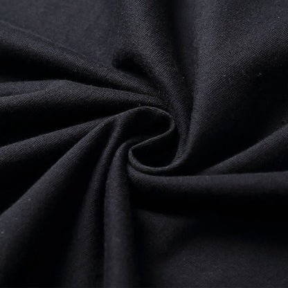 Close-up of black fabric with folds