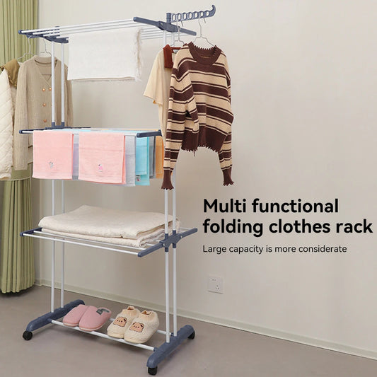 Clothes Drying Rack with Wheels