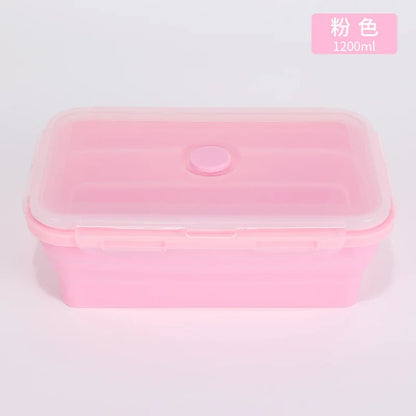 Pink rectangular container with a lid on a white background