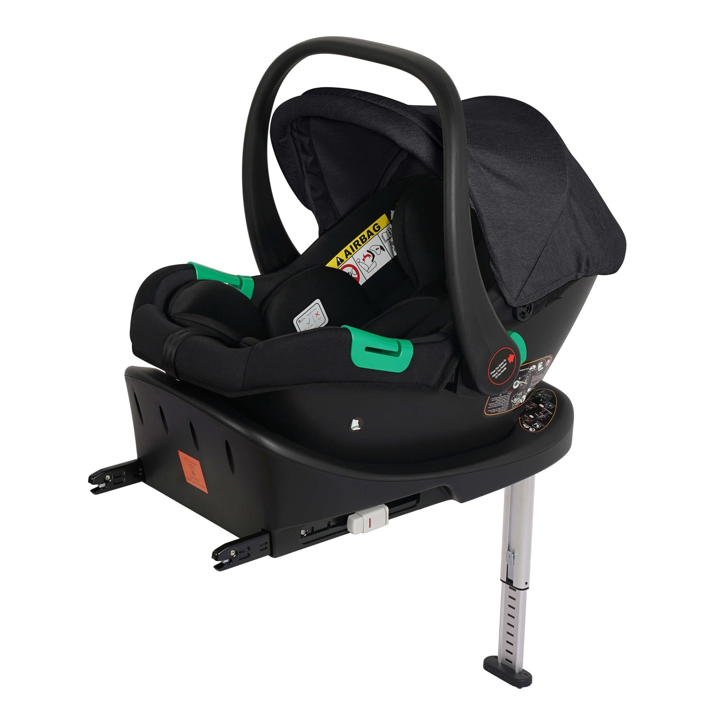 For Your Little One Cruise 3 In 1 Travel System Car Seat ISOFIX Base - Black