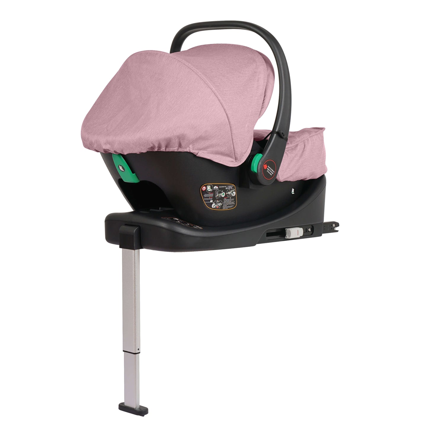For Your Little One Cruise 3 In 1 Travel System Car Seat ISOFIX Base Blush Rose