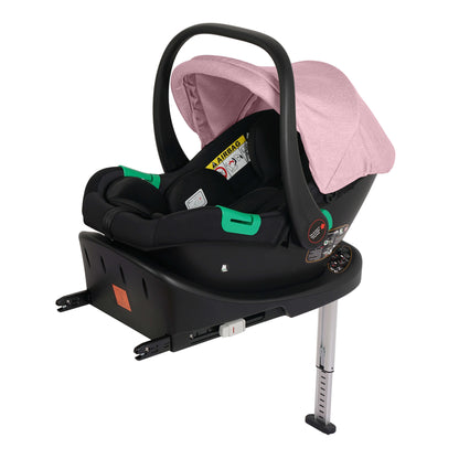 For Your Little One Cruise 3 In 1 Travel System Car Seat ISOFIX Base Blush Rose