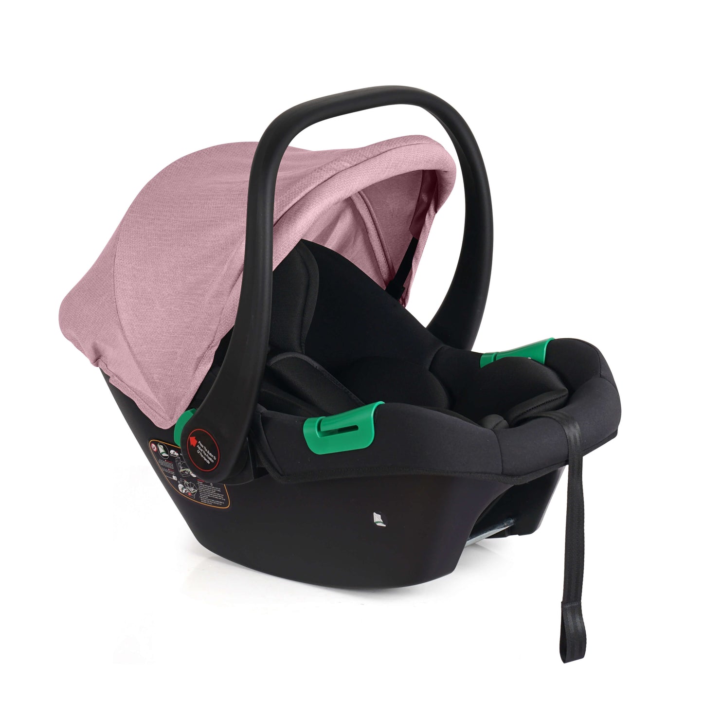 For Your Little One Cruise 3 In 1 Travel System Car Seat ISOFIX Base Blush Rose