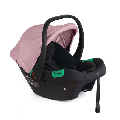 For Your Little One Cruise 3 In 1 Travel System Car Seat ISOFIX Base Blush Rose