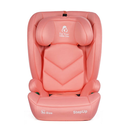 For Your Little One Stepup I-Size Isofix 2/3 Car Seat Booster Rose 4-12 Years