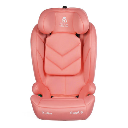 For Your Little One Stepup I-Size Isofix 2/3 Car Seat Booster Rose 4-12 Years