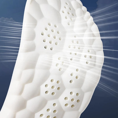 Close-up of a white textured product with a blue background