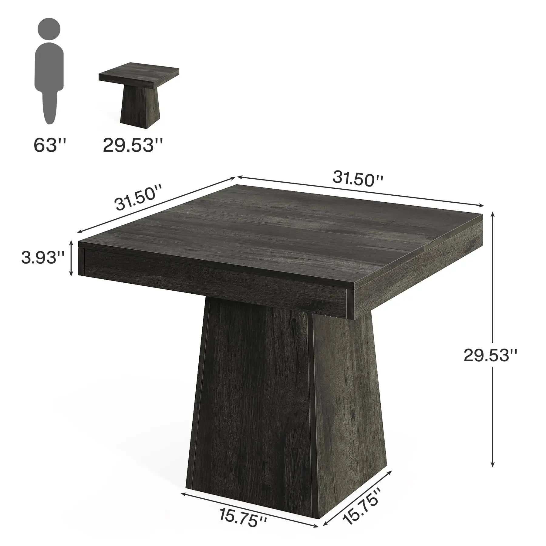 Dimensions of a Farmhouse Style Dining Table