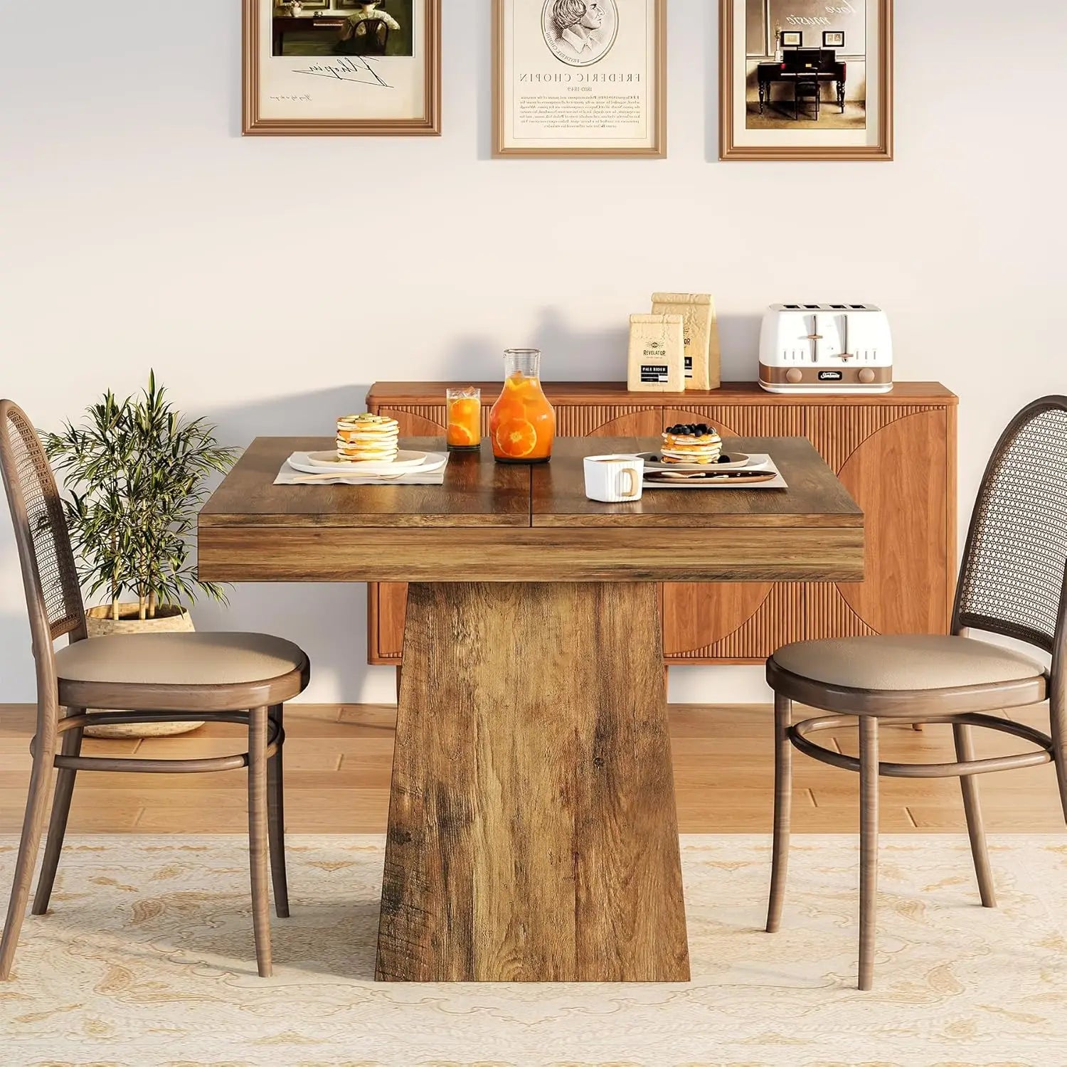 Wood Farmhouse Dining Table