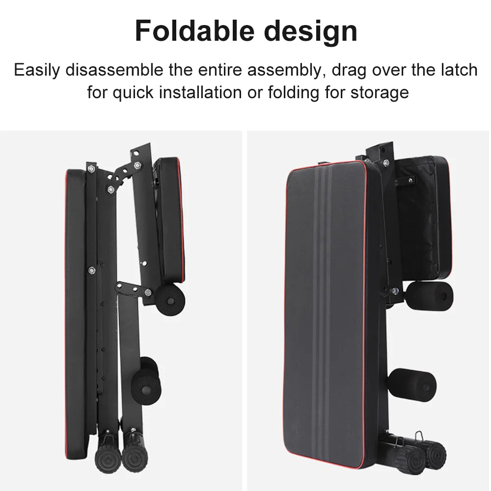 Foldable Design Black Dumbbell Bench
