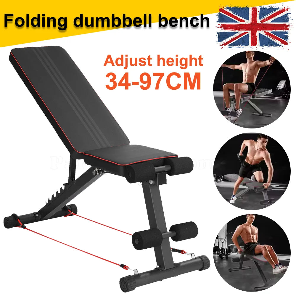 Black Folding Dumbbell Bench