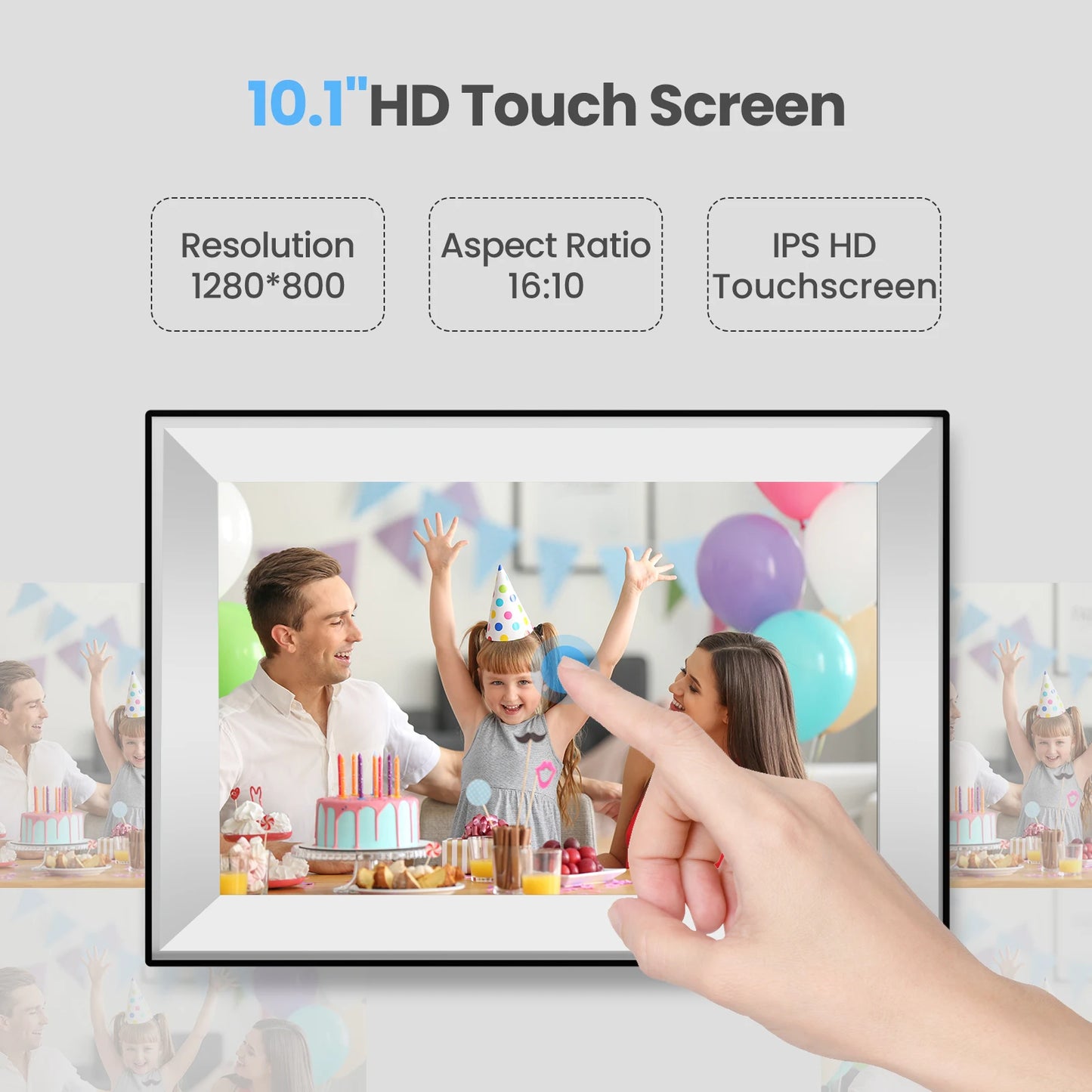 10.1" HD Touch Screen Digital Photo Frame