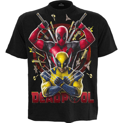 Deadpool & Wolverine Bullseye T-Shirt Black Official Licensed Marvel Cotton Tee