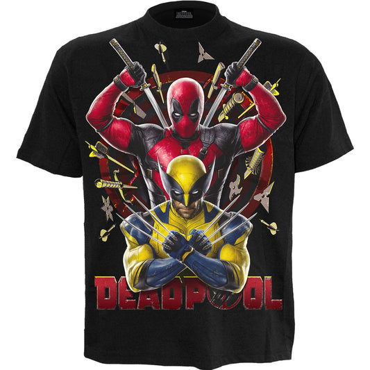 Deadpool & Wolverine Bullseye T-Shirt Black Official Licensed Marvel Cotton Tee