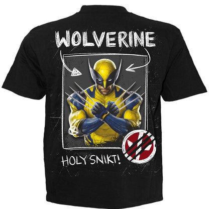 Deadpool & Wolverine Sketches T-Shirt Black Official Licensed Marvel Cotton Tee
