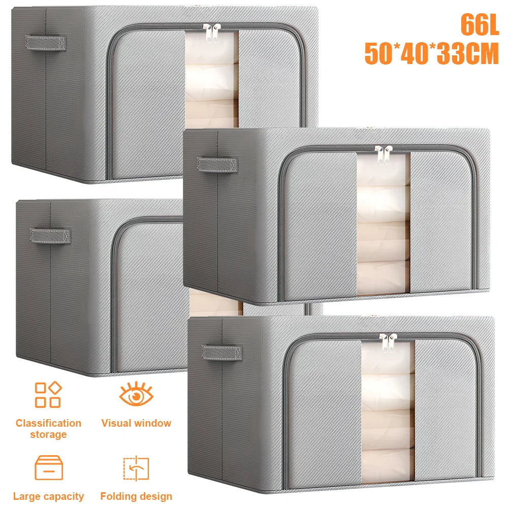 Large Grey Storage Boxes