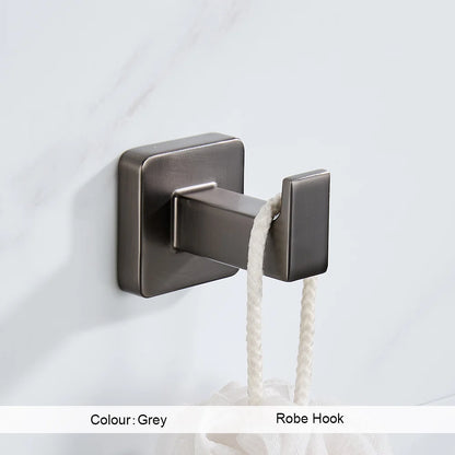 Grey Bathroom Robe Hook