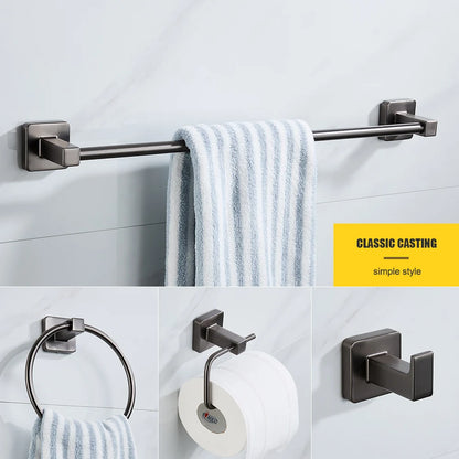 Grey Bathroom Accessories Set