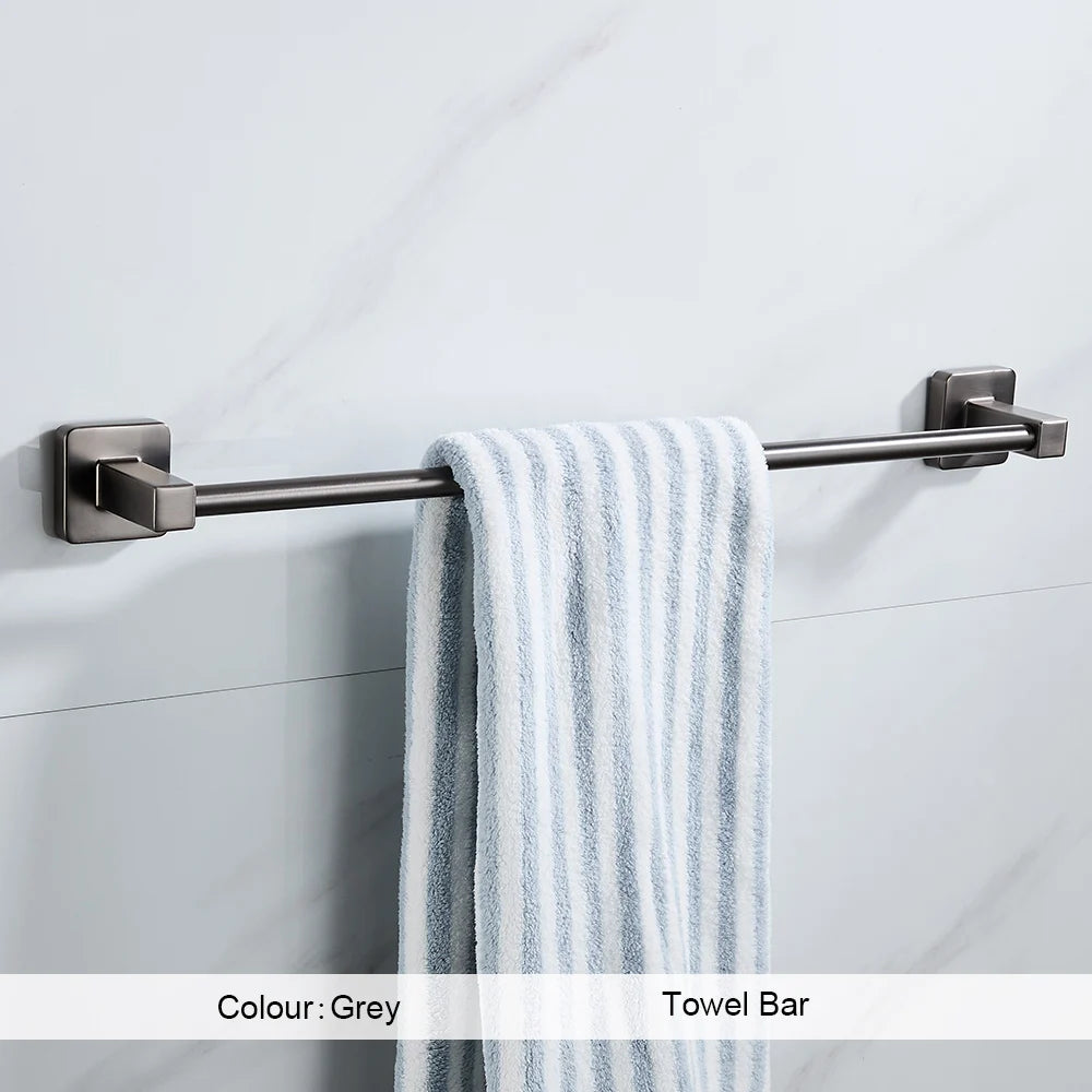 Grey Bathroom Towel Rail