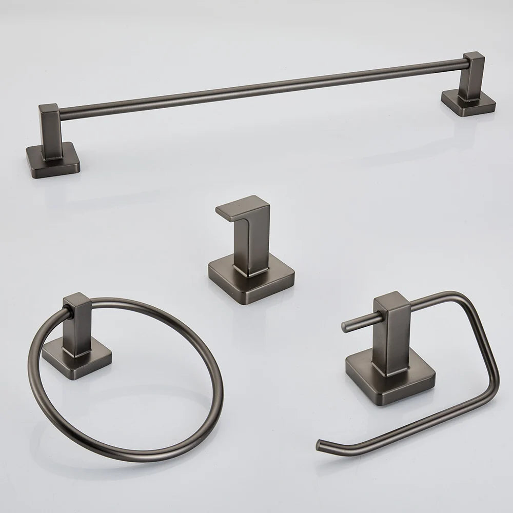 Grey Bathroom Accessories Set