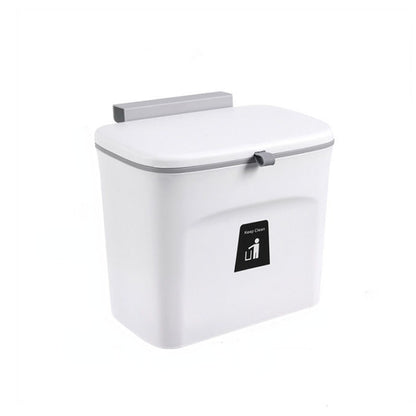 White wall-mounted toilet cistern with a black icon on a white background