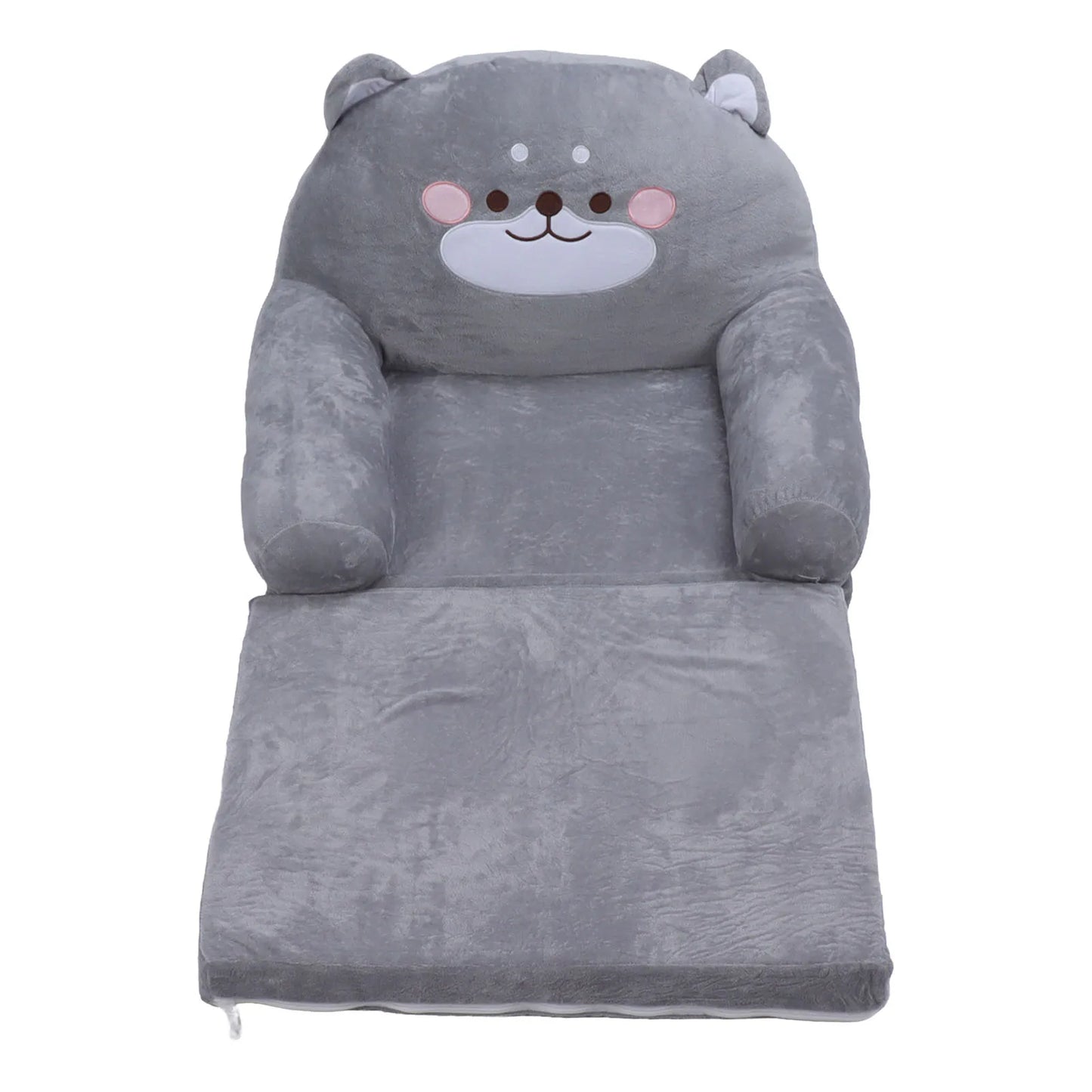Kids Sofa Cartoon Dog Grey