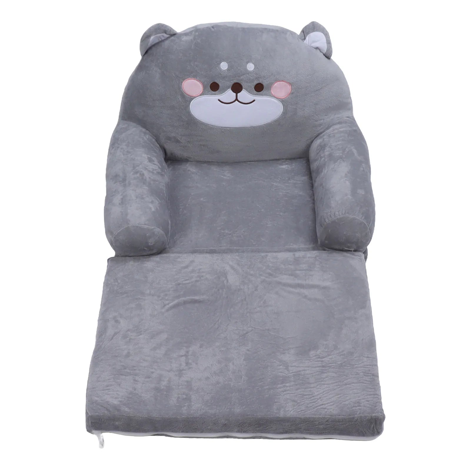 Kids Sofa Cartoon Dog Grey