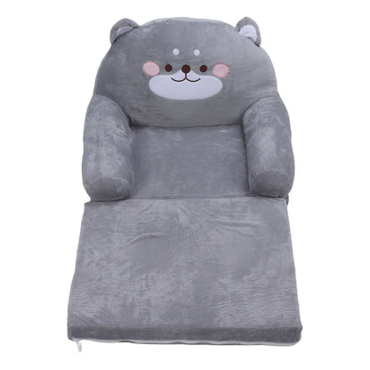 Kids Sofa Cartoon Dog Grey