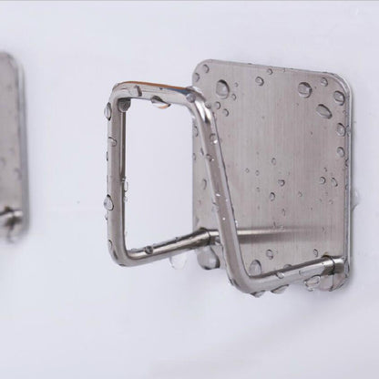 Metallic handle with textured surface on a white background