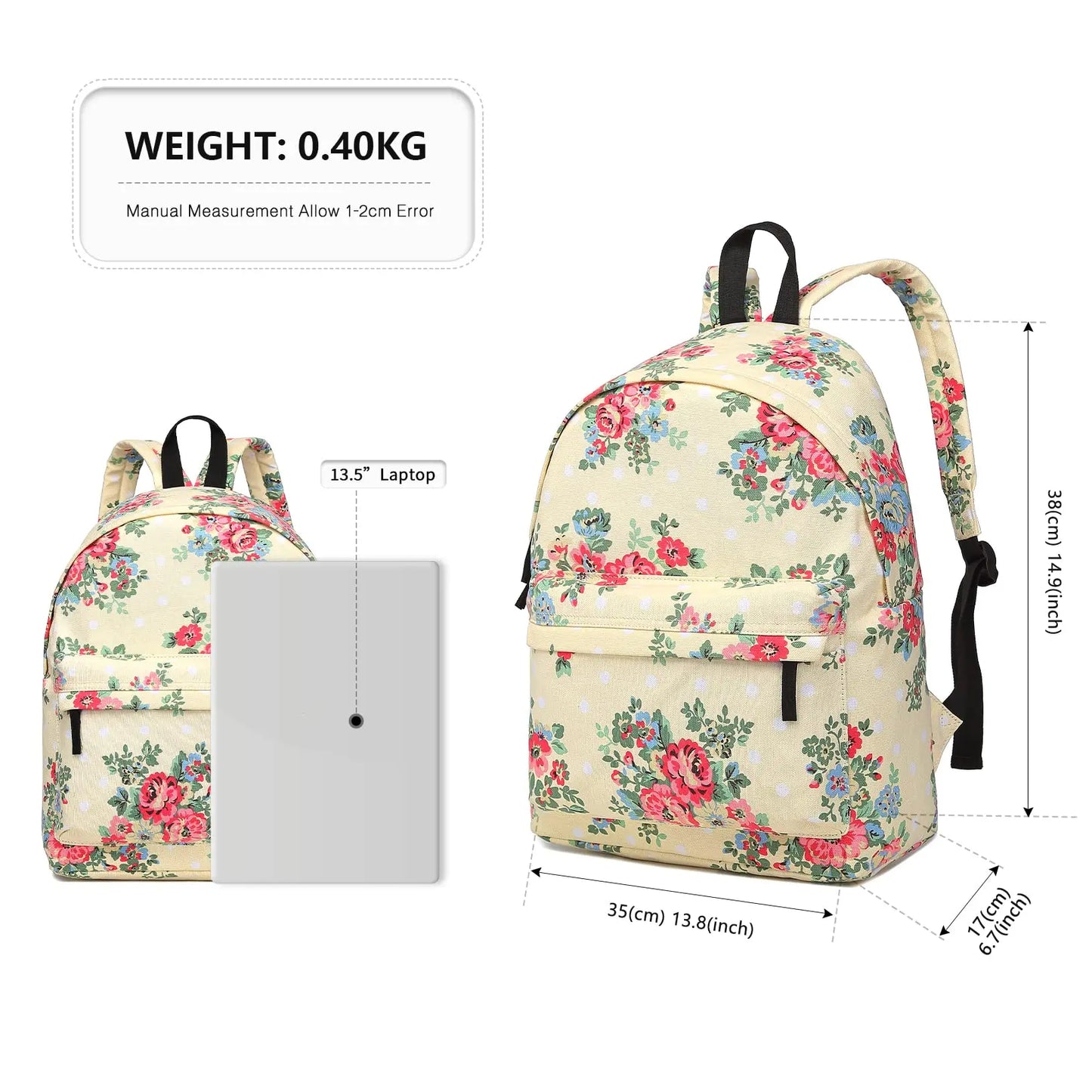 Womens Floral Backpack