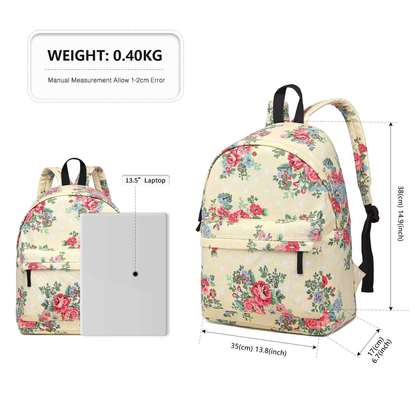 Womens Floral Backpack