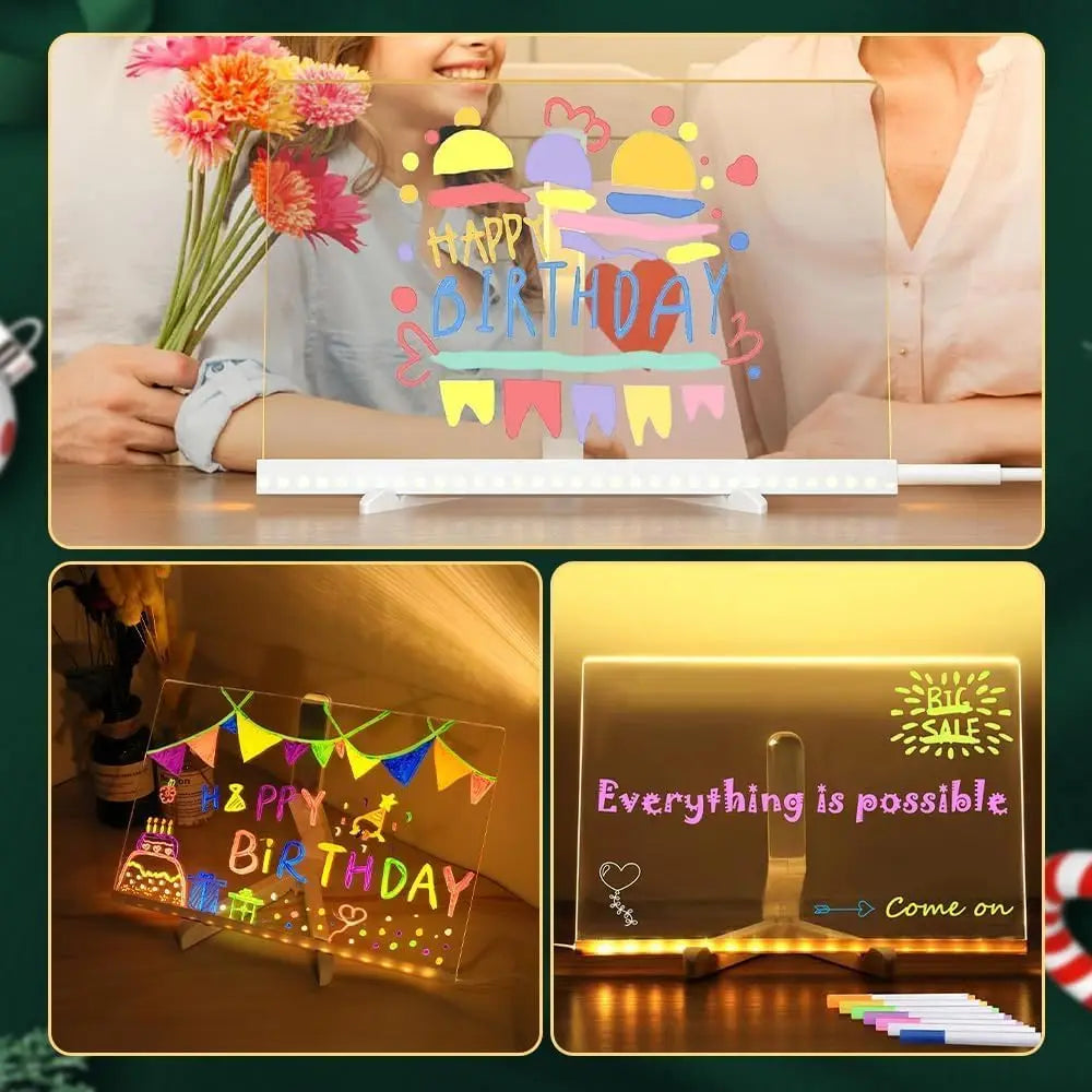 Laptop with birthday-themed screen protector, flowers, and motivational quotes.