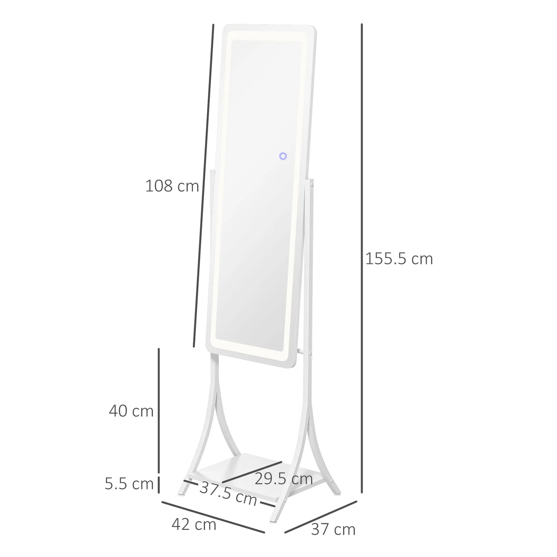 LED Light Full Length Mirror