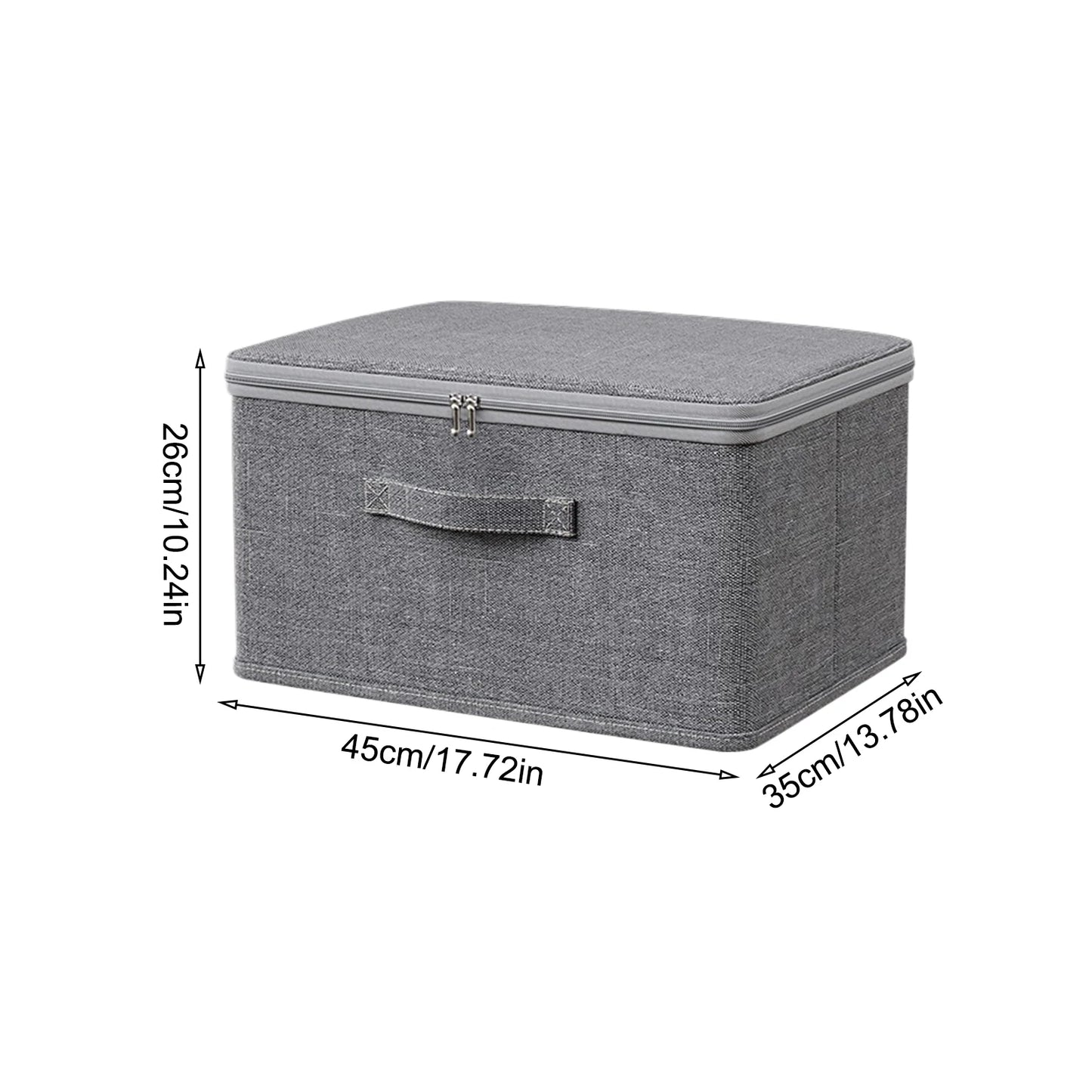 Grey Lockable Home Storage Box