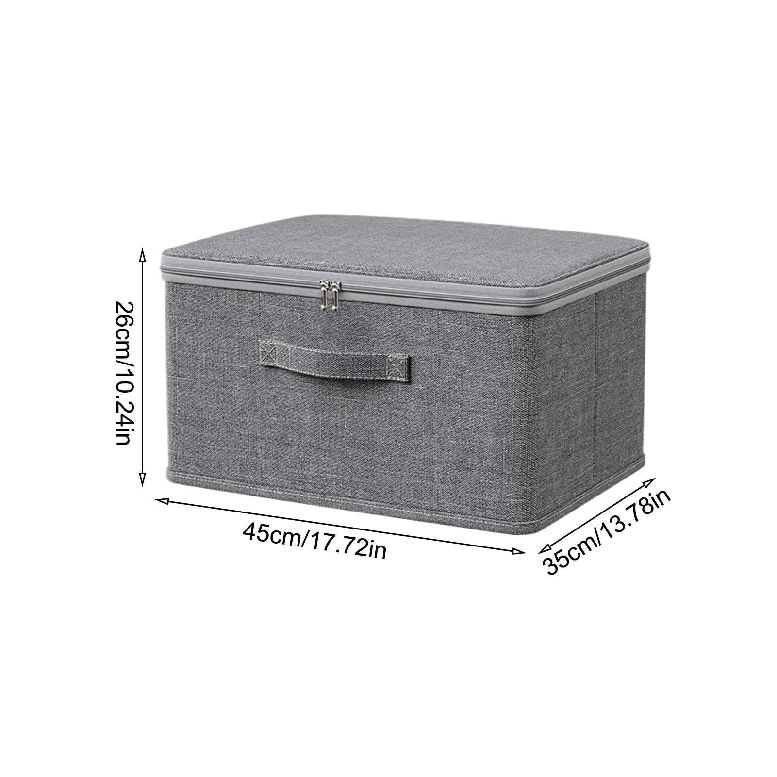 Grey Lockable Home Storage Box