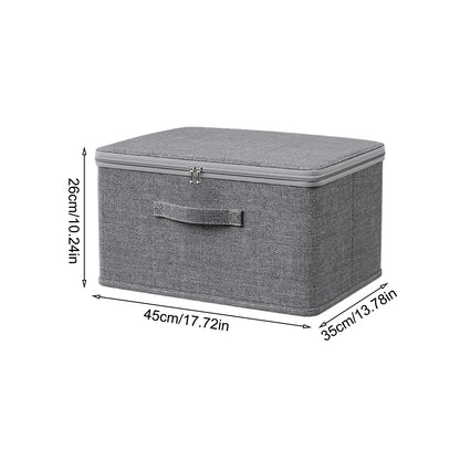 Grey Lockable Home Storage Box