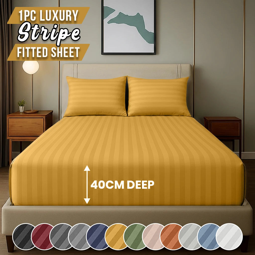 Stripe Fitted Bed SHeet