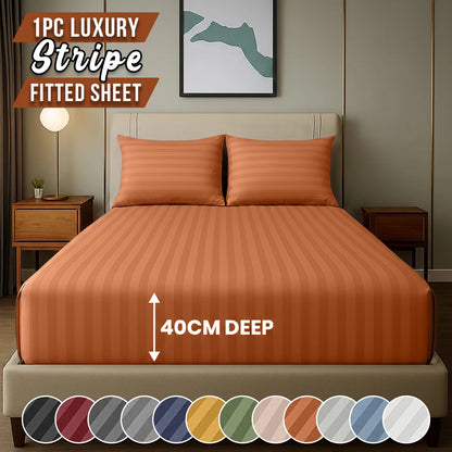 Stripe Fitted Bed SHeet