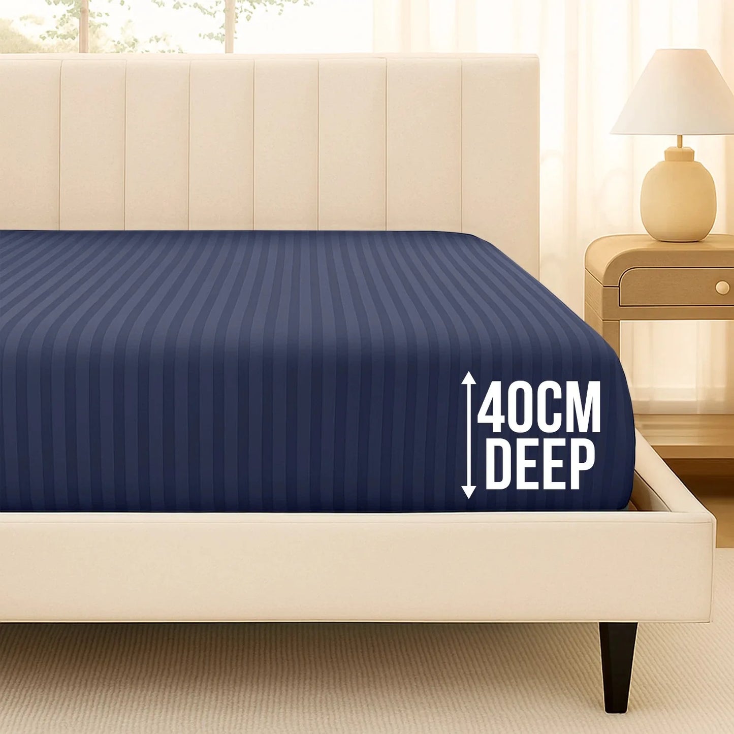 Striped Fitted Bed SHeet