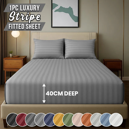 Stripe Fitted Bed SHeet