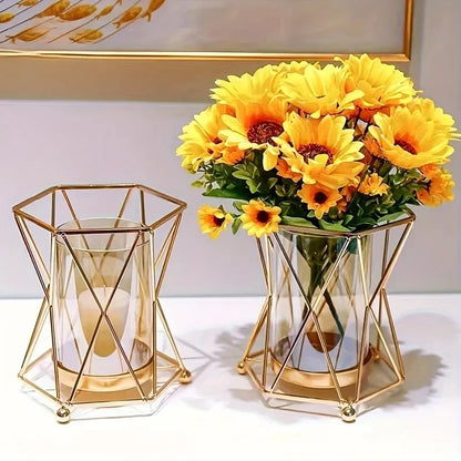 Luxury Iron Glass Vase