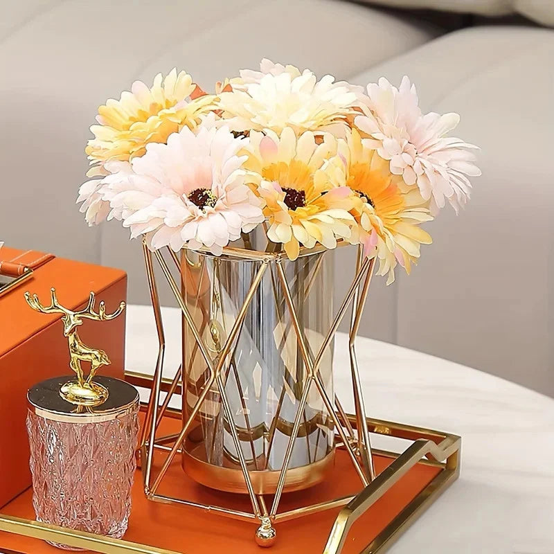 Luxury Iron Glass Vase
