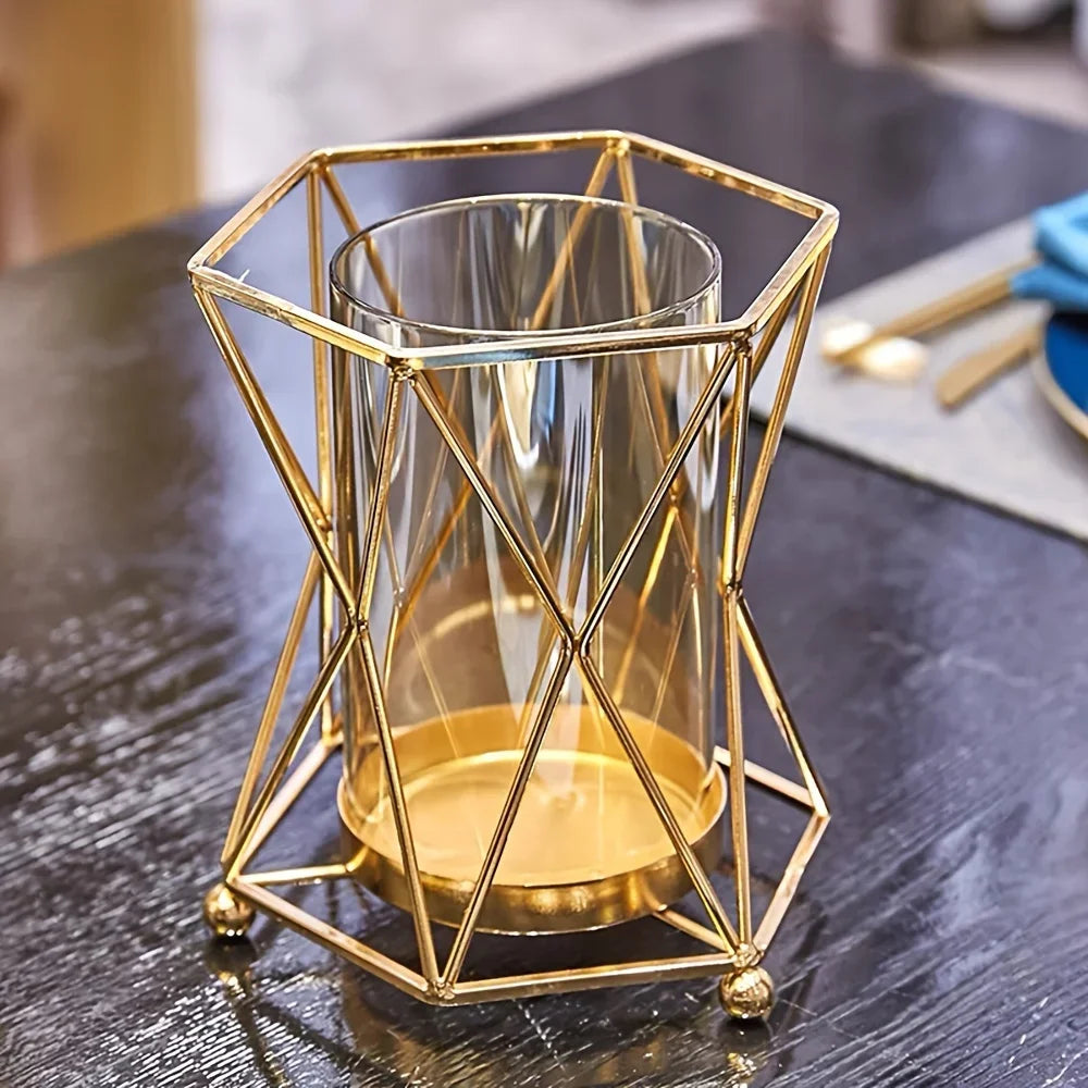 Luxury Iron Glass Vase
