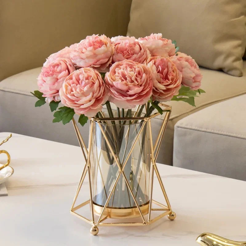 Luxury Iron Glass Vase