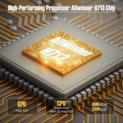 High-performance processor with Allwinner H713 chip on a circuit board