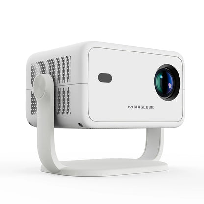 White projector with Magcubic branding on a white background