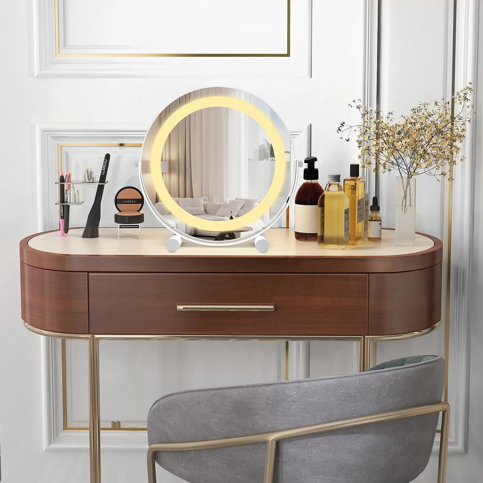 LED Makeup Mirror with Stand