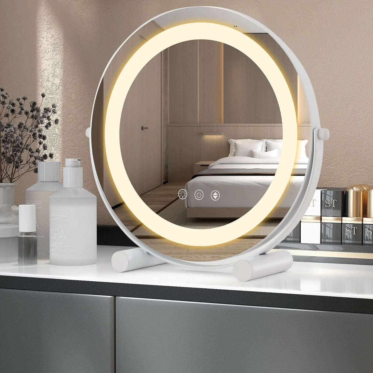 LED Makeup Mirror with Stand