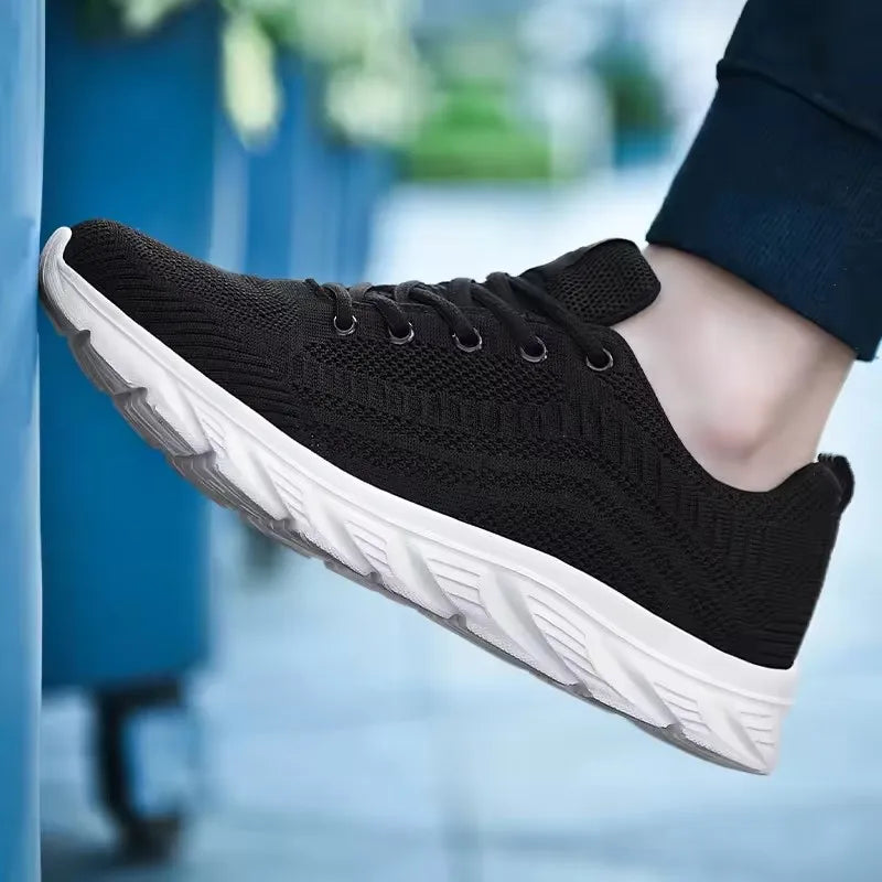 Mens Black Sport Trainers